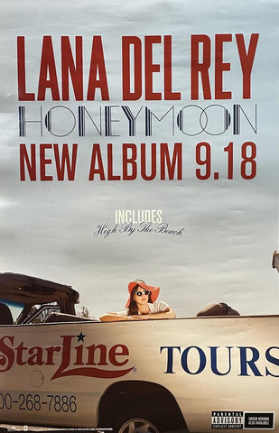 Lana Del Rey - Honeymoon / V Magazine 2015 - 14" x 22" Double Sided Promo Poster - p0364