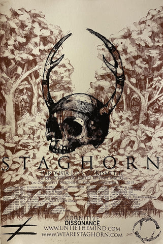 Staghorn - Parousia I Kismet II - 12.5" x 19" Tour Poster 2015 - p0386-2
