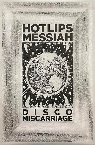 Hotlips Messiah - Disco Miscarriage - 23" x 35" Mac Blackout Screenprint Poster (Double Sided / Blacklight) p0083 - Shuga Records