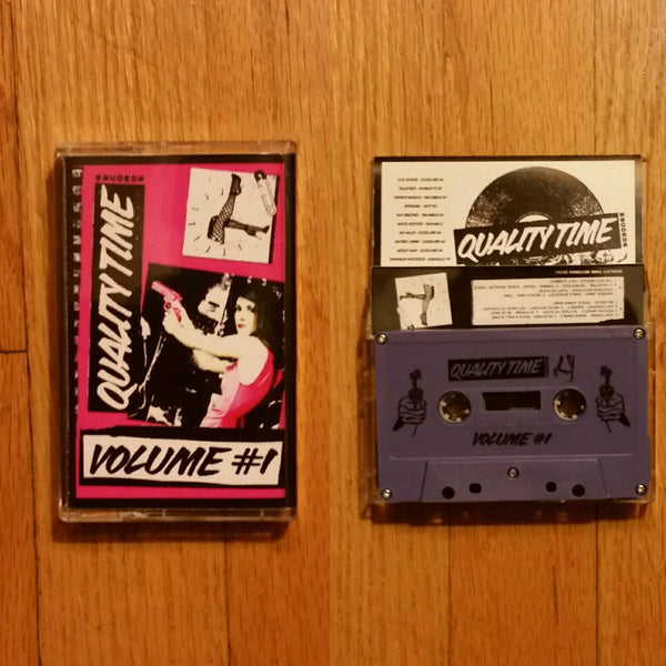 Quality Time - Volume 1 - New Cassette - 2015 Quality Time Compilation Purple Tape with Download - Punk / Gutter Pop / Glam - Shuga Records