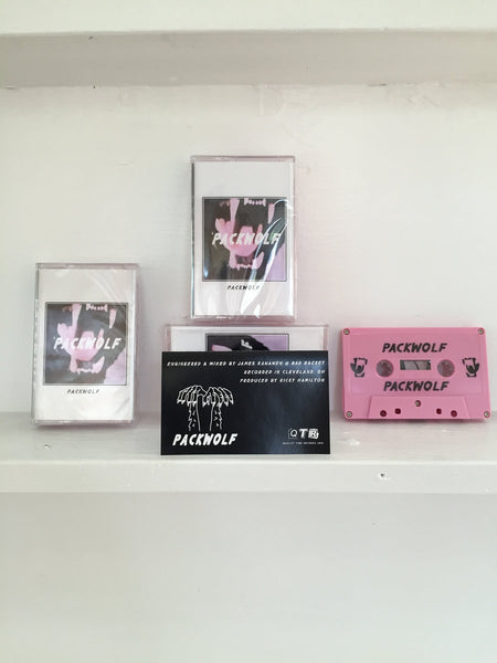 Pack Wolf - S/T EP - New Cassette 2016 Quality Time Pink Tape with Download - Cleveland, OH - Post-Punk / Gutter Pop - Shuga Records