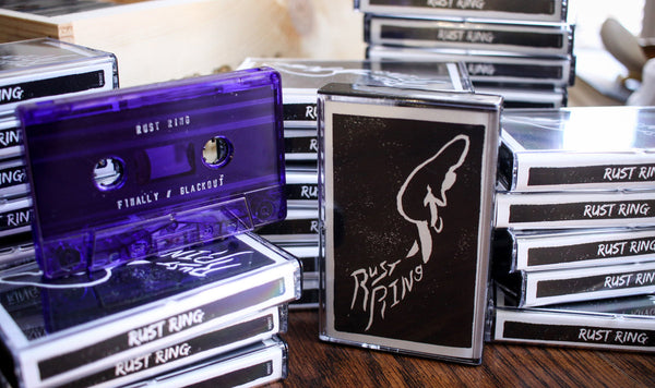 Rust Ring - Finally / Blackout - New Cassette 2017 Worry Records Clear Purple Tape with Download - Chicago, IL Punk / Emo