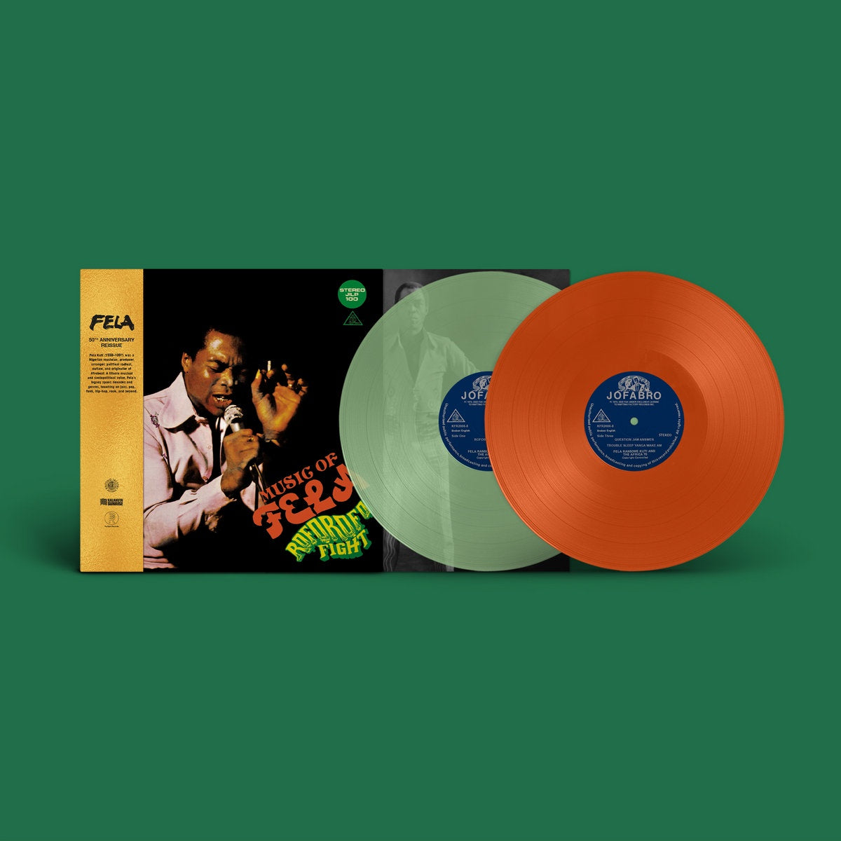 Fela Kuti - Roforofo Fight (50th Anniversary) - New 2 LP Record 2022 Knitting Factory Orange & Green Vinyl - Afrobeat / Funk
