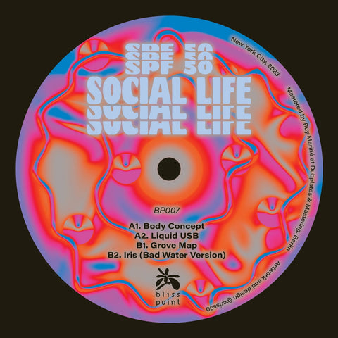 SPF 50 – Social Life - New 12" EP Record 2023 Bliss Point Vinyl - Electro / Bass / Acid / Dub