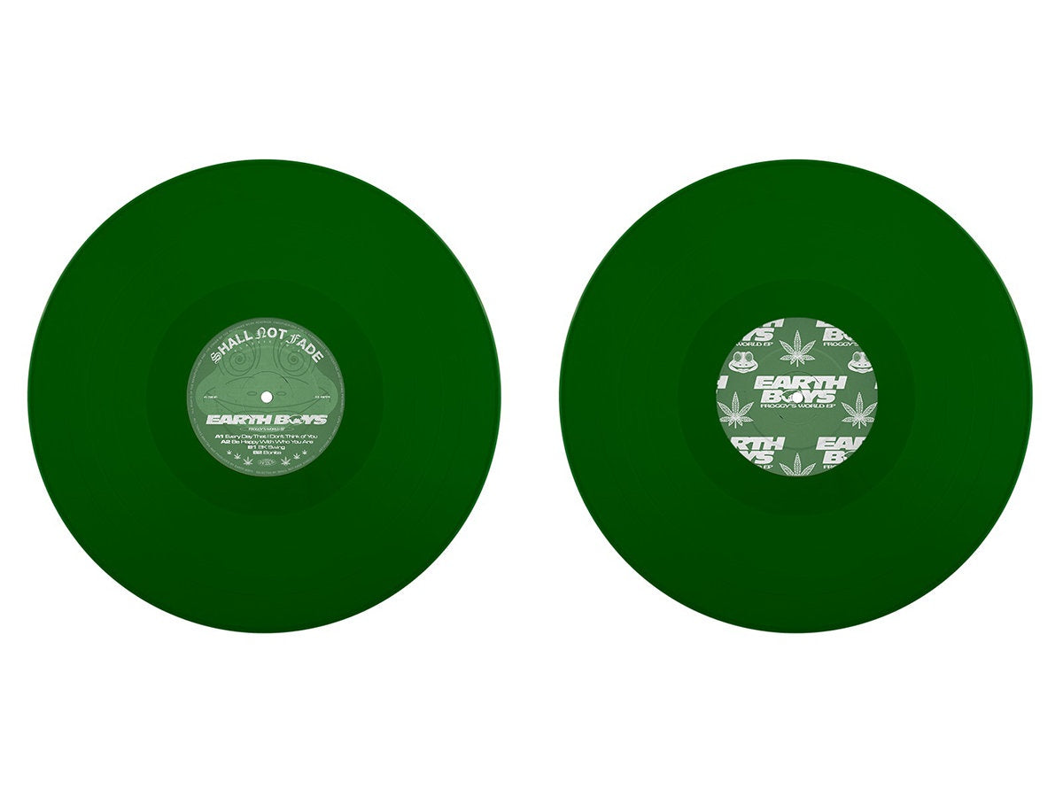 Earth Boys – Froggy's World EP - New 12" EP Record 2022 Shall Not Fade UK Fluorescent Green Vinyl - House / Deep House
