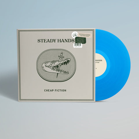 Steady Hands - Cheap Fiction - New LP Record 2023 Lame-O Electric Blue Vinyl - Indie Rock / Punk
