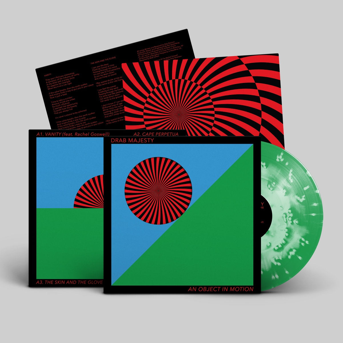 Drab Majesty – An Object In Motion - New EP Record 2023 Dais Cloudy Green Vinyl - Dream Pop / New Wave / Darkwave