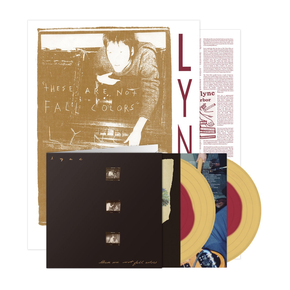Lync - These Are Not Fall Colors (1994) - New 2 LP Record 2023 Suicide Squeeze Red in Yellow Vinyl - Indie Rock / Post-Hardcore / Emo