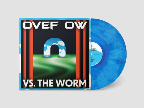 Ovef Ow – Vs. The Worm - New LP Record 2023 What's For Breakfast? / Oort Cloud Blue & White Marble Vinyl - Chicago Art Rock