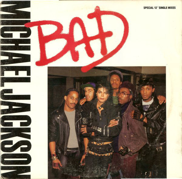 Michael Jackson - Bad - Mint- 12" Single Record 1987 Epic USA Original Press Vinyl - Synth-pop / Dance-pop - Shuga Records