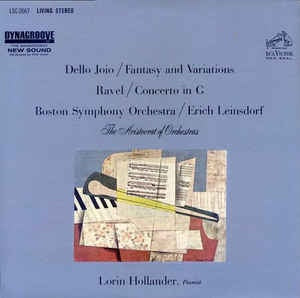 LSC-2667 Boston Symphony Orchestra / Erich Leinsdorf, Lorin Hollander ‎–  Dello Joio - Fantasy And Variations / Ravel - Concerto In G - Mint- LP Record 1963 USA RCALiving Stereo Vinyl - Classical - Shuga Records