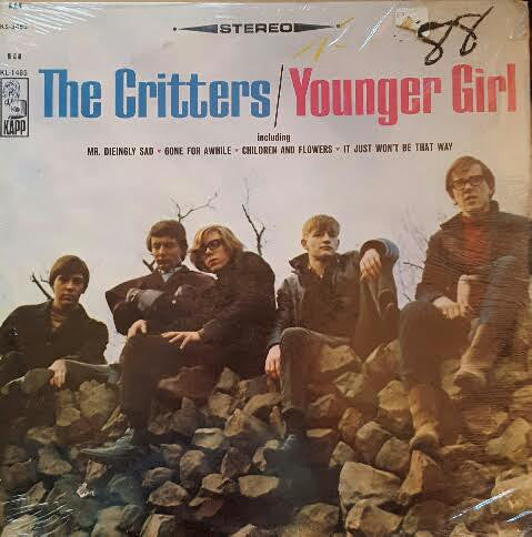 The Critters ‎– Younger Girl VG- (Low Grade) 1966 Kapp Stereo LP USA - Garage Rock