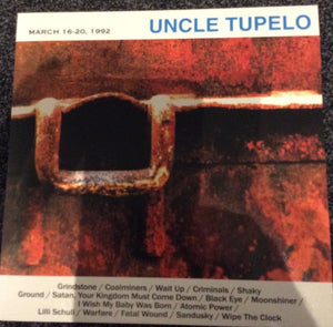 Uncle Tupelo ‎– March 16-20, 1992 (1992) - New LP Record 2021 Music On Vinyl Europe Clear 180 gram Vinyl & Numbered - Alternative Rock / Country Rock