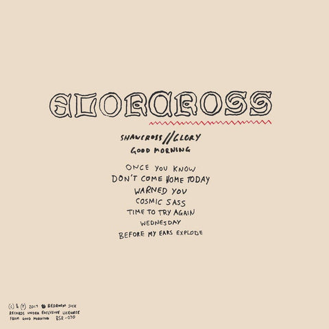Good Morning - Glory + Shawcross - New Vinyl LP Record 2017- AUS Indie Rock / Pop
