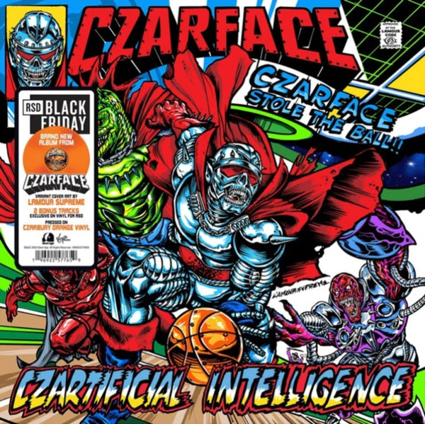 Czarface – Czartificial Intelligence (Stole The Ball Edition) - New LP Record Store Day Black Friday 2023 Silver Age RSD Orange Vinyl - Hip Hop - Shuga Records