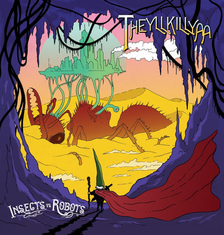 Insects Vs Robots ‎– Theyllkillyaa - New Vinyl Lp 2018 ORG Music 'Indie Exclusive' on Purple Vinyl (Limited to 300) - Prog / Psych Rock