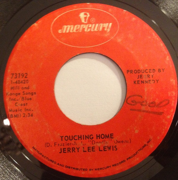 Jerry Lee Lewis ‎– Touching Home / Woman, Woman (Get Out OF Our Way) - Mint- 45rpm 1971 USA Mercury Records - Rock / Country - Shuga Records