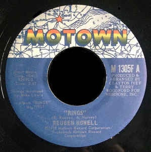 Reuben Howell- Rings / I'll Be Your Brother- VG+ 7" Single 45RPM- 1974 Motown USA- Funk/Soul