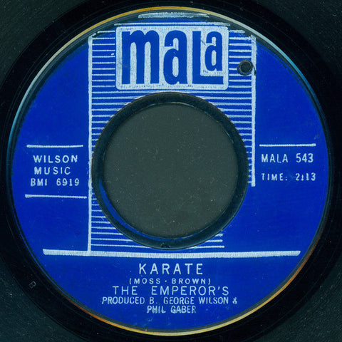 The Emperor's – Karate / I've Got To Have Her VG- 7" Single 45RPM 1966 Mala - Funk / Soul