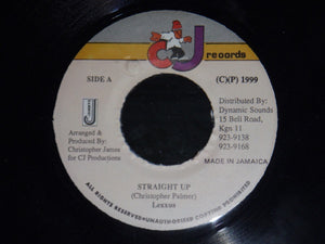 Lexxus / Angel Doolas - Straight Up / Double Up - VG 7" Single 45RPM 1999 CJ Jamaica - Reggae
