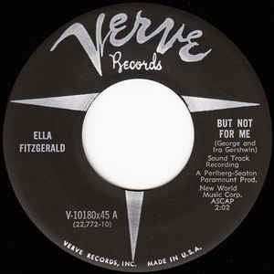 Ella Fitzgerald ‎– But Not For Me - VG+ 7" Single 1959 USA - Jazz