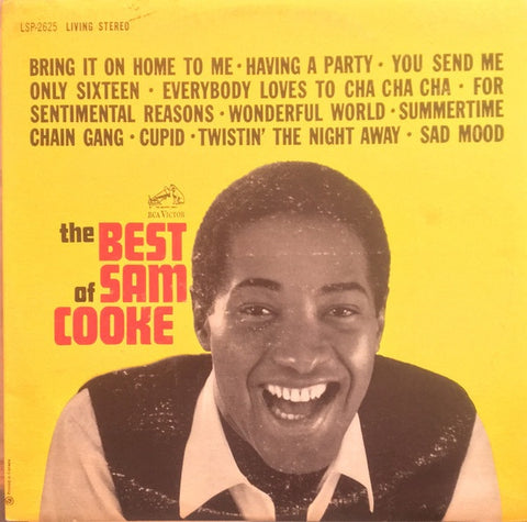 Sam Cooke – The Best Of Sam Cooke - VG LP Record 1962 RCA Living Stereo USA Vinyl - Soul