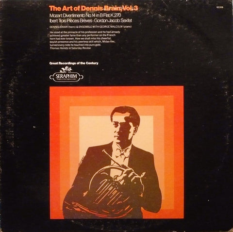 Dennis Brain ‎– The Art Of Dennis Brain, Vol. 3 - New LP Record 1971 Seraphim USA Mono Vinyl - Classical