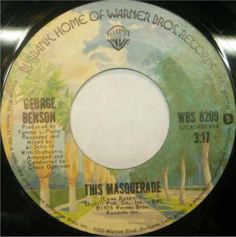 George Benson ‎– Lady / This Masquerade - MInt- 45rpm 1976 USA - Jazz / Funk / Soul