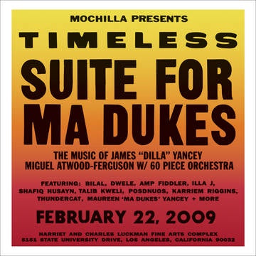 Miguel Atwood-Ferguson ‎– Mochilla Presents Timeless: Suite For Ma Dukes - The Music Of James "J Dilla" Yancey - New 2 LP Record Store Day 2021 RSD Vinyl - Hip Hop / Modern Jazz