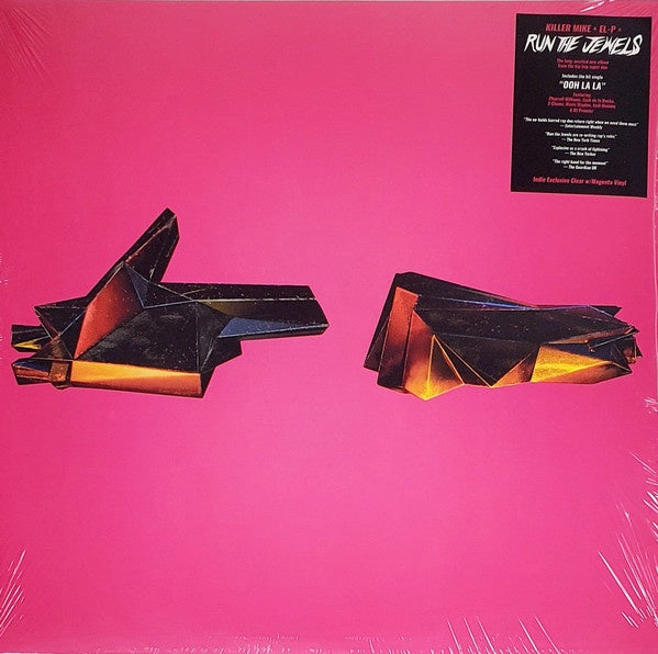 Run The Jewels - Run The Jewels 4 - Mint- 2 LP Record 2020 BMG Clear & Magenta Swirl Vinyl & Booklet - Hardcore Hip-Hop - Shuga Records