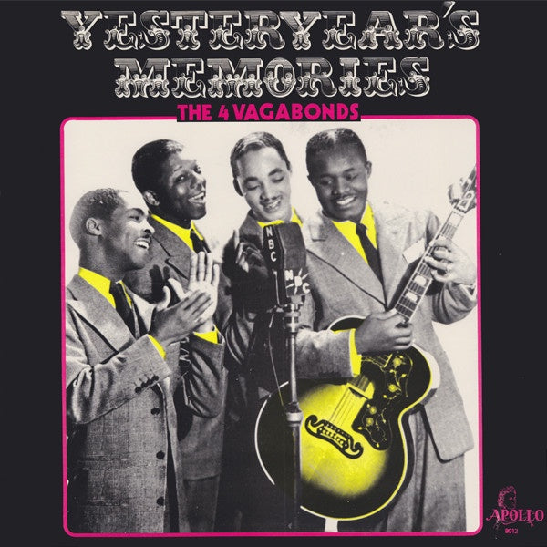 The 4 Vagabonds ‎– Yesteryear's Memories - New Lp Record 1980s Relic USA Vinyl - Doo Wop - Shuga Records