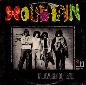Mountain - Flowers Of Evil - VG LP Record 1971 Windfall USA Vinyl - Classic Rock / Hard Rock