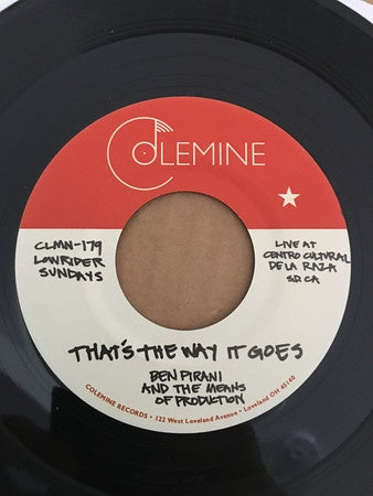 Ben Pirani and The Means of Production ‎– That’s The Way It Goes / Dreamin’s For Free - New 7" Single 2020 Colemine Limited Handwritten Label Edition 45rpm Vinyl - Funk / Soul