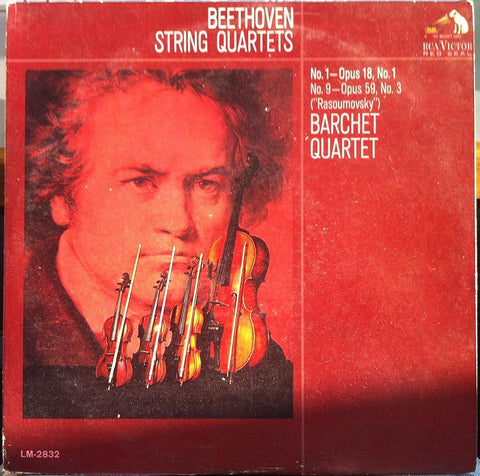 Barchet Quartet - Beethoven String Quartets - VG+ 1965 RCA Red Seal Stereo USA - Classical