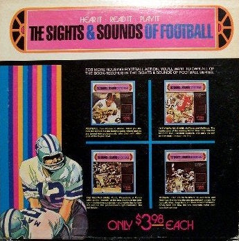 The Sights & Sounds Of Football - Passing For Touchdowns: Quarterback and Receiver VG 1973 Troll Associates USA - Instructional / Spoken Word
