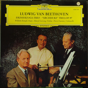 Wilhelm Kempff, Henryk Szeryng, Pierre Fournier ‎– Beethoven Erzherzogs-Trio • "Archduke" Trio, Op. 97 - VG+ Lp Record 1970 Stereo German Import Vinyl - Classical