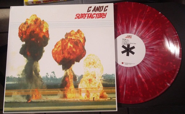 C And C Surf Factory ‎– Garage City - New LP Record 2015 Six Shooter Canada Import Red Splatter Vinyl - Surf Rck