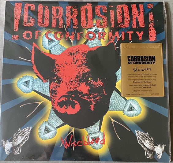 Corrosion Of Conformity ‎– Wiseblood (1996) - New 2 Lp Record 2020 Music On Vinyl Europe Import Translucent Blue and Red Marbled 180 gram Vinyl - Heavy Metal / Sludge Metal / Groove Metal