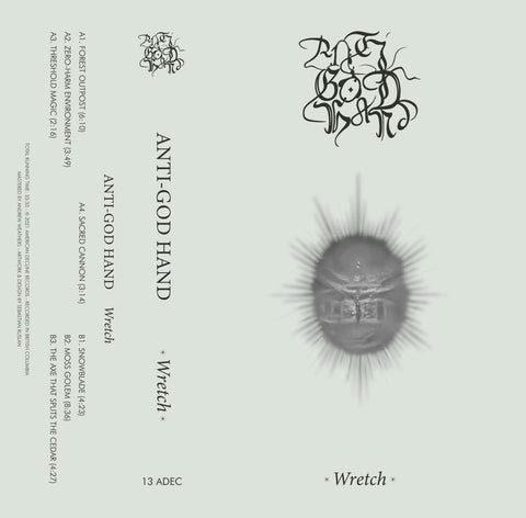 Anti-God Hand - Wretch - New Cassette Album 2021 AMERICAN DECLINE USA - Chicago Metal / Black Metal