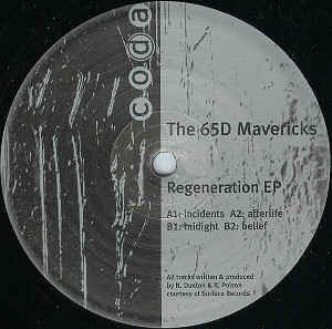 The 65D Mavericks ‎– Regeneration EP - Mint- 12" Single Record  2000 UK Coda Import Vinyl - Techno