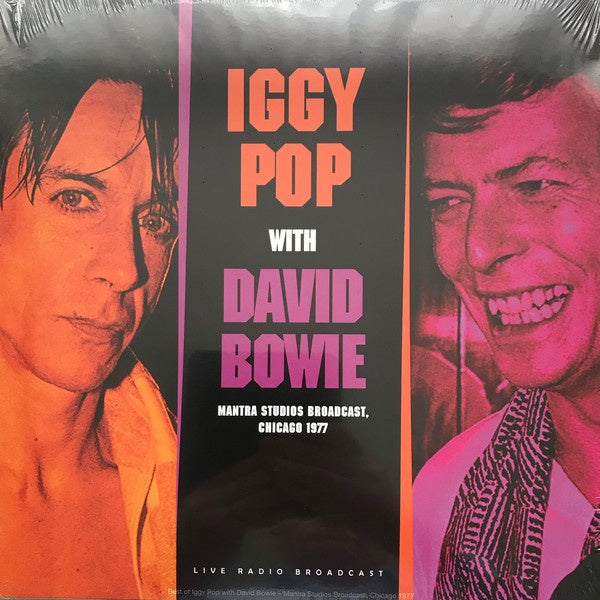 Iggy Pop With David Bowie ‎– Mantra Studios Broadcast, Chicago 1977 - New LP Record 2019 Europe Import Vinyl - Garage Rock / Punk - Shuga Records