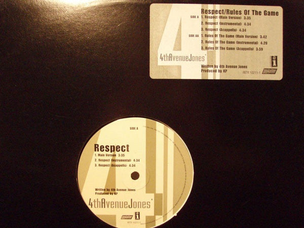 4th Avenue Jones ‎– Respect / Rules Of The Game - Mint- 12" Single Promo 2000 USA - Hip Hop - Shuga Records
