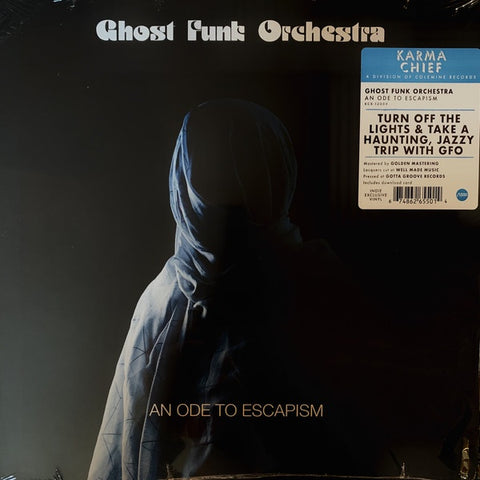 Ghost Funk Orchestra ‎– An Ode To Escapism - New Lp Record 2020 Karma Chief USA Blue & Black Swirl Indie Exclusive Vinyl & Download - Funk / Jazz-Funk