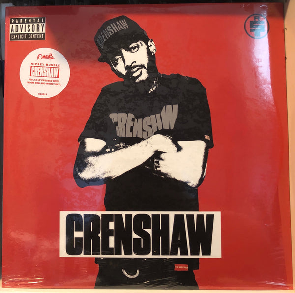 Nipsey Hussle ‎- Crenshaw (2013) - New 2 LP Record 2020 Omerta Unofficial UK Red or White Vinyl - Hip Hop - Shuga Records