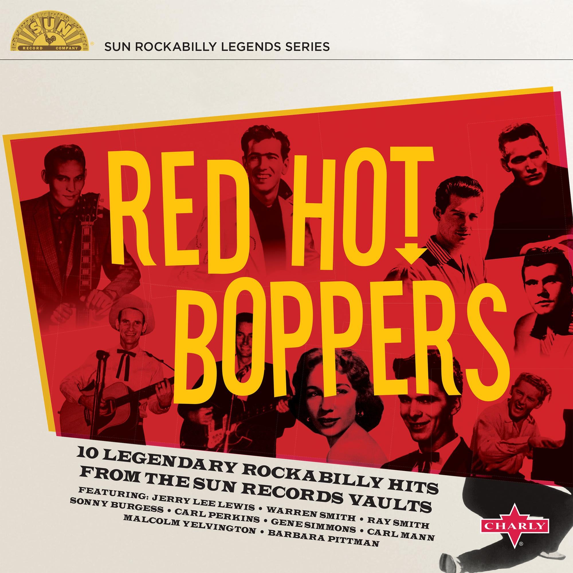 Various ‎– Red Hot Boppers -  New 10" Single 2020 Charly Sun Rockabilly Legends Series Vinyl - Rockabilly - Shuga Records