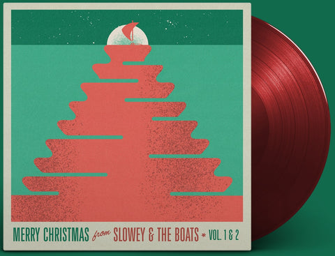 Slowey & the Boats - Merry Christmas From Slowey And The Boats, Vol. 1 & 2 - New LP Record 2020 High Tide USA Ruby Red Vinyl - Holiday / Surf Rock