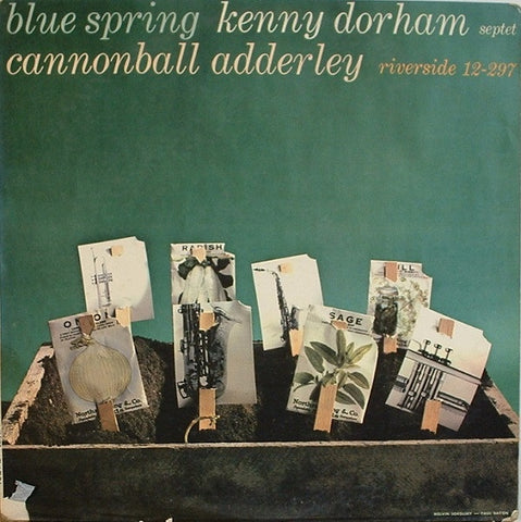Kenny Dorham Septet Featuring Cannonball Adderley ‎– Blue Spring - VG+ (Low grade Cover) 1959 Riverside USA Mono Original Vinyl - Jazz / Hard Bop