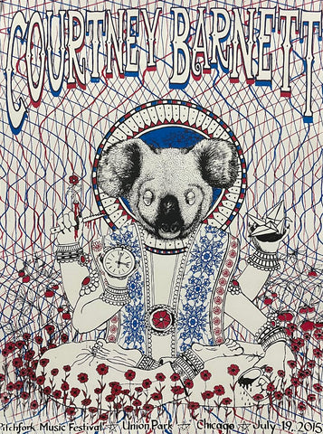 Courtney Barnett - Pitchfork 2015 Chicago - 18" x 24" Show Poster p0006