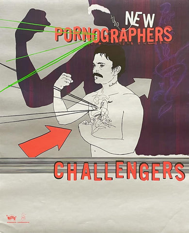 The New Pornographers - Challengers - 18" x 22" Promo Poster p0391