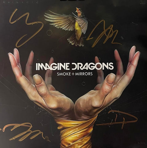 Imagine Dragons - Smoke + Mirrors - 12" x 12" VG+ Signed Promo Flat p0062-1